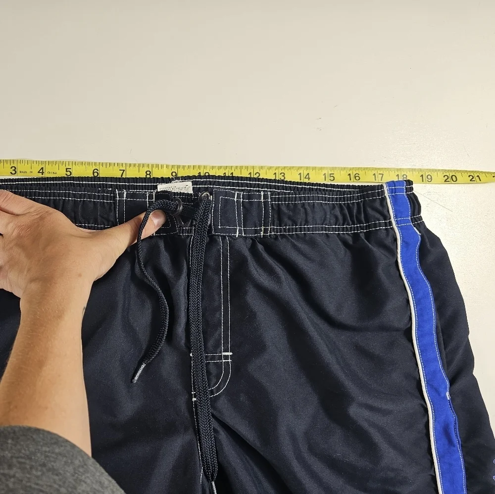 Speedo Swim Trunks Mens Large Blue Lightweight Board Shorts Bathing Suit Mens ^